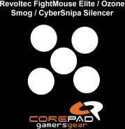 Corepad Skatez PRO für Revoltec FightMouse Elite / Ozone Smog / CyberSnipa Silencer, Mausgleiter, weiß