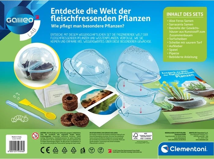 Clementoni Galileo Entdecke die Welt der fleischfressenden Pflanzen