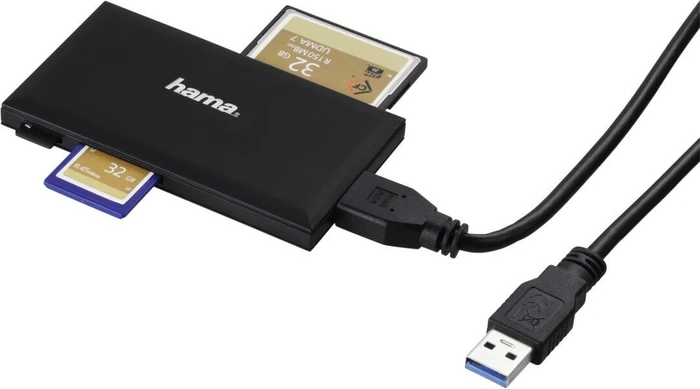 Hama USB-3.0 schwarz Multi-Slot-Cardreader, USB-A 3.0 [Buchse]