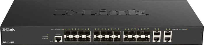 D-Link DXS-1210 Rackmount 10G Smart Switch, 24x SFP+, 4x RJ-45