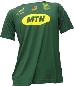 Asics Springboks Rugby 2019/2020 Heimtrikot kurzarm grün