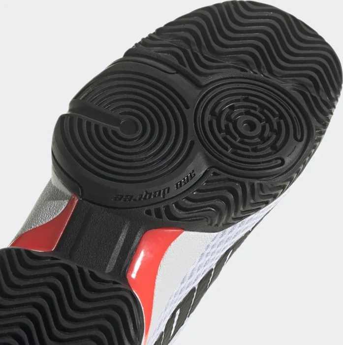 adidas Barricade cloud white/core black/solar red (Junior)