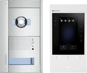 Legrand Bticino Flex'One Video-Set mit Türstation SFERA und Video-Inneneinheit CLASSE 300EOS, Unterputz, 2 Teilnehmer, Set