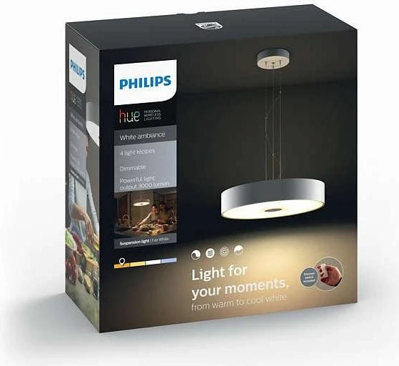 Philips Hue White Ambiance Fair Pendelleuchte weiß