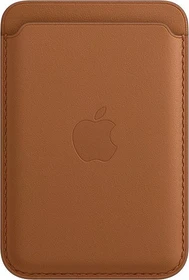 Apple iPhone Leder Wallet mit MagSafe sattelbraun