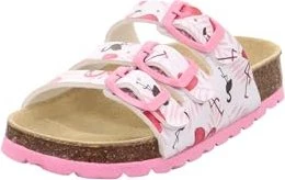 Superfit Fussbettpantoffel Sandale weiß/rosa (Junior)