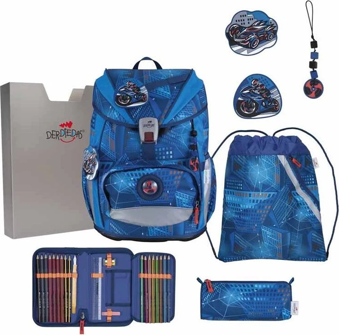DerDieDas ErgoFlex Light Turbo Speed Schultaschen-Set, 5-tlg.