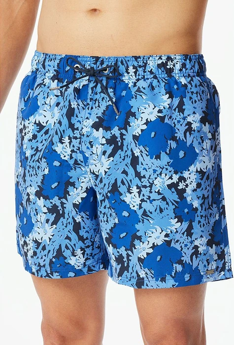 Schiesser Aqua Blumen Badeshorts multicolor (Herren)