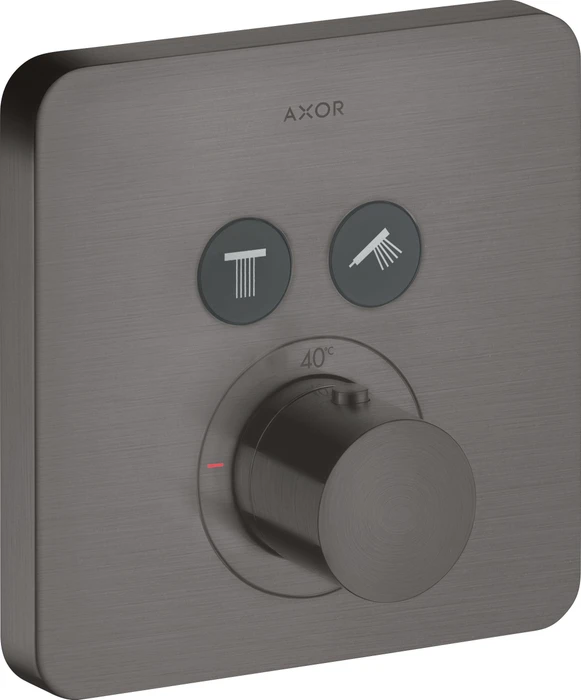 Hansgrohe Axor ShowerSelect softcube Thermostat mit 2 Ventilen brushed black chrome