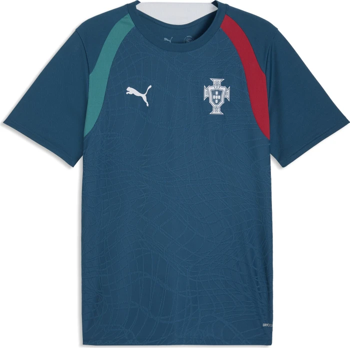 Puma FIFA WM 2026 Portugal Slim Trainingstrikot kurzarm ocean tropic/silver mist (Herren)