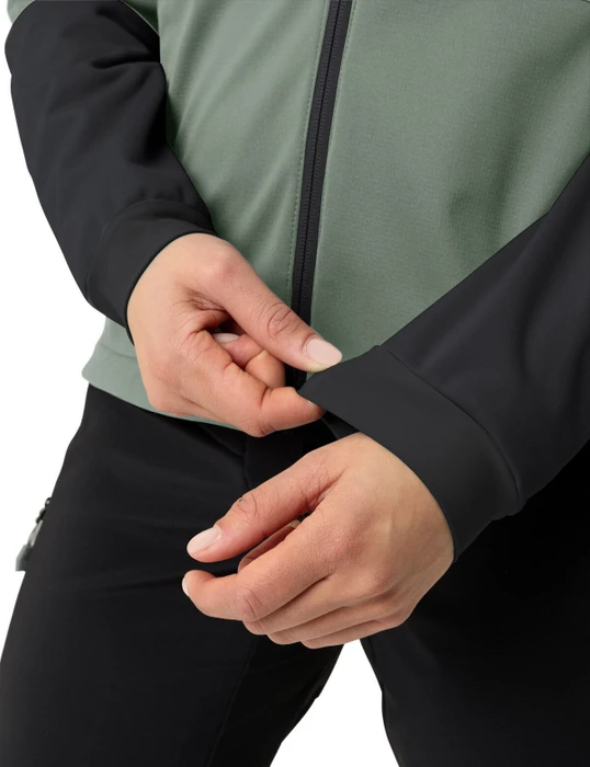 Vaude Qimsa Hooded Softshell Fahrradjacke agave (Damen)
