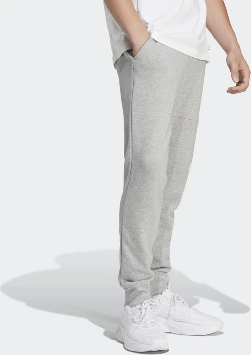 adidas Essentials French Terry Tapered Cuff Logo Trainingshose lang medium grey heather (Herren)