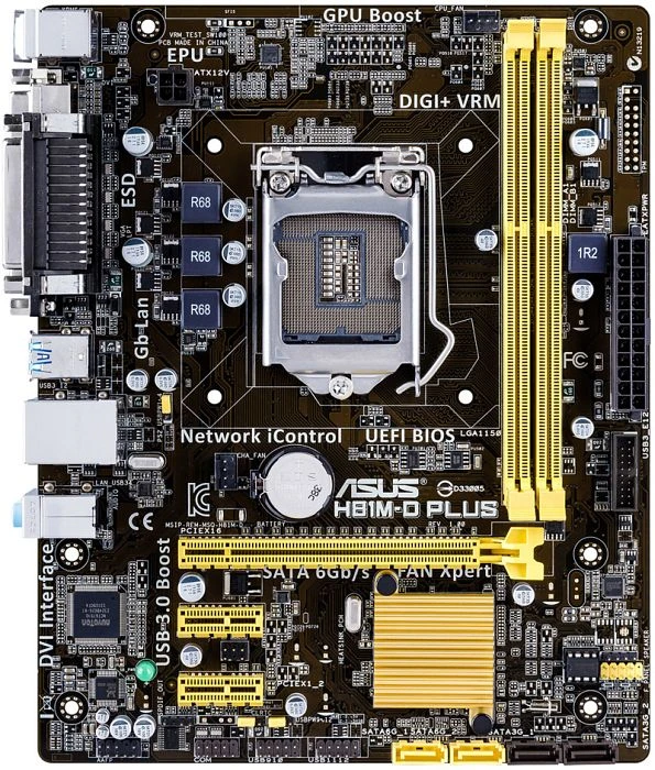 ASUS H81M-D Plus (Intel 1150)