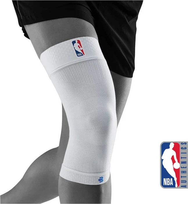 Bauerfeind Sports Compression Knee Support Kniebandage Größe M NBA weiß, 1 Stück