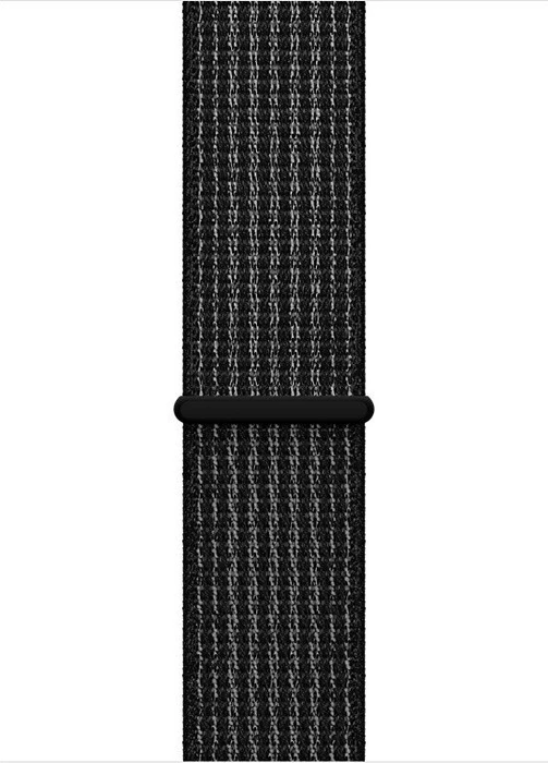Apple Watch Series 3 (GPS + Cellular) Aluminium 38mm grau mit Sport Loop schwarz