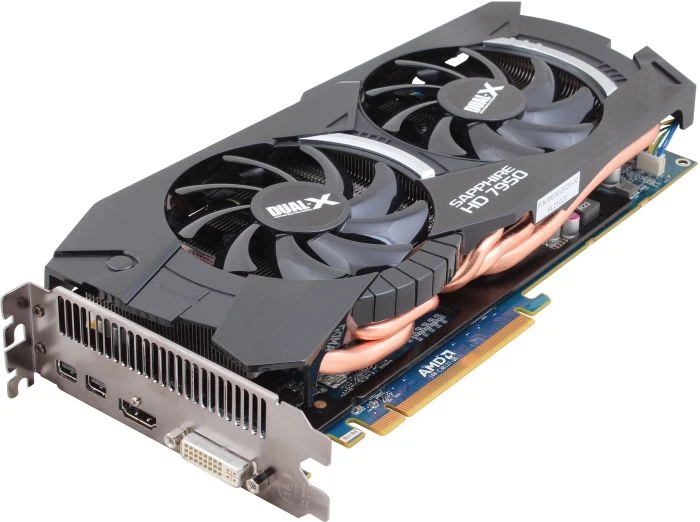Sapphire Radeon HD 7950 Dual Fan, 3GB GDDR5, DVI, HDMI, 2x mDP, full retail