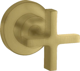 Hansgrohe AXOR Citterio Absperrventil Unterputz mit Kreuzgriff brushed brass