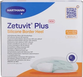 Hartmann Zetuvit Plus Silicone Border Saugkompressen steril, 25 x 25cm, 10 Stück