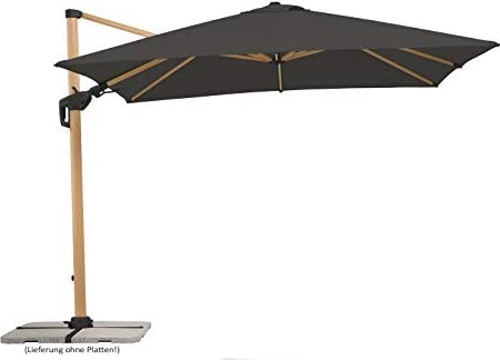 Schneider Rhodos Twist Woody Sonnenschirm 300x300cm anthrazit