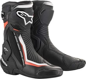 Alpinestars SMX Plus V2 Motorradstiefel schwarz/rot/weiß