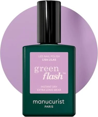 Manucurist Green Flash Led Nagellack lisa lilas, 15ml