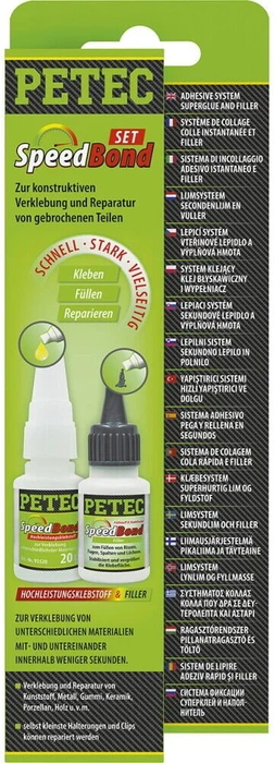 Petec SpeedBond Universalkleber-Set, 50g (20g + 30g)