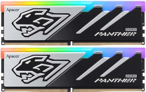 Apacer PANTHER RGB UDIMM 32GB Kit, DDR5-6000, CL40-40-40-96