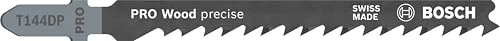 Bosch Professional T144DP HCS Precision for Wood Stichsägeblatt, 100mm, 2 Stück