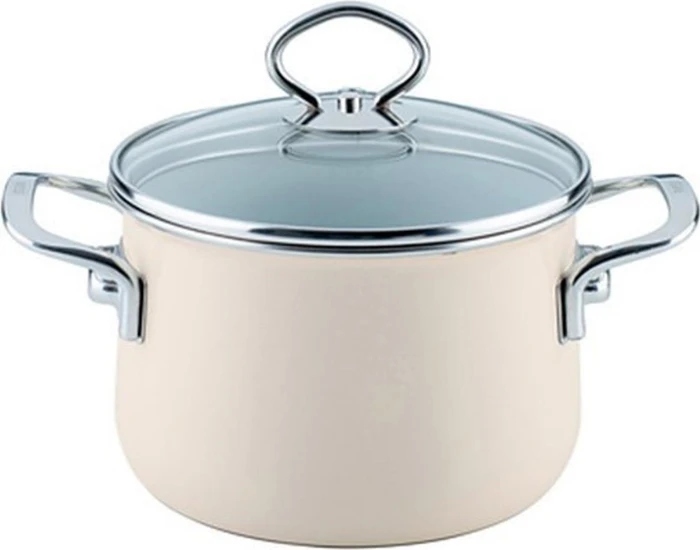 Riess Nouvelle Avorio Top 3000 Fleischtopf mit Glasdeckel 20cm 4l