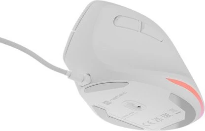Natec Crake 2 Pro Vertical Wired Mouse weiß, USB
