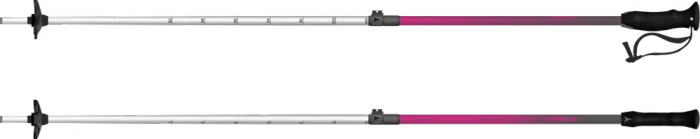 Atomic Revent JR Telescopic Alpin Skistock rhodamine red/iron ore (Junior)