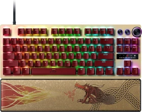 Razer Huntsman V3 Pro Tenkeyless, Counter-Strike 2 Dragon Lore Edition, gold/rot, LEDs RGB, Razer Analog Optical Switch Gen-2, USB, US (RZ03-04982100-R3M1)