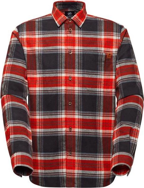 Mammut Trovat Hemd langarm black/mammut red (Herren)
