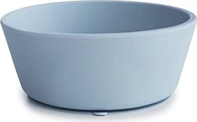 Mushie Silikon Kinderschale powder blue