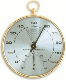 TFA Dostmann Thermo-Hygrometer Wetterstation gold, analog