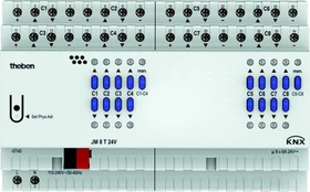 Theben JM 8 T 24V KNX 8-fach, 6A, 8TE REG, Jalousieaktor (4940265)