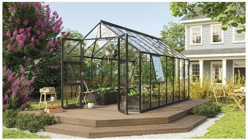 Vitavia Olymp 11500 ESG 3mm Gewächshaus schwarz