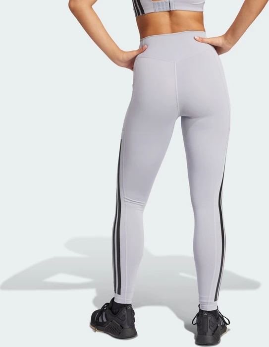adidas Optime 3-Streifen Hose lang halo silver (Damen)