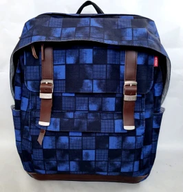 4You Legend Squares Blue Schulrucksack