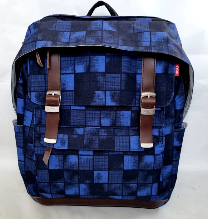 4You Legend Squares Blue Schulrucksack