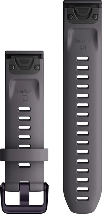 Garmin Ersatzarmband QuickFit 20 Silikon shale grey/amethyst