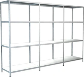 Schulte Lagertechnik PowerMAX Schwerlastregal 300x180x35cm weiß