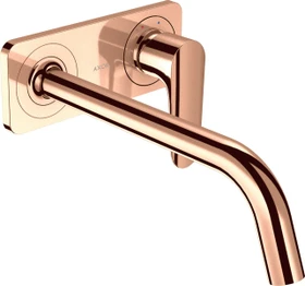 Hansgrohe Axor Citterio M Waschbeckenarmatur mit Platte 227mm polished red gold