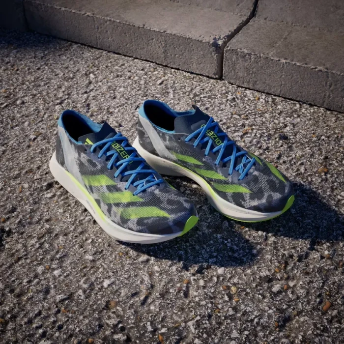 adidas Adizero Takumi Sen 10 crystal white/lucid lemon/blue burst (Damen)