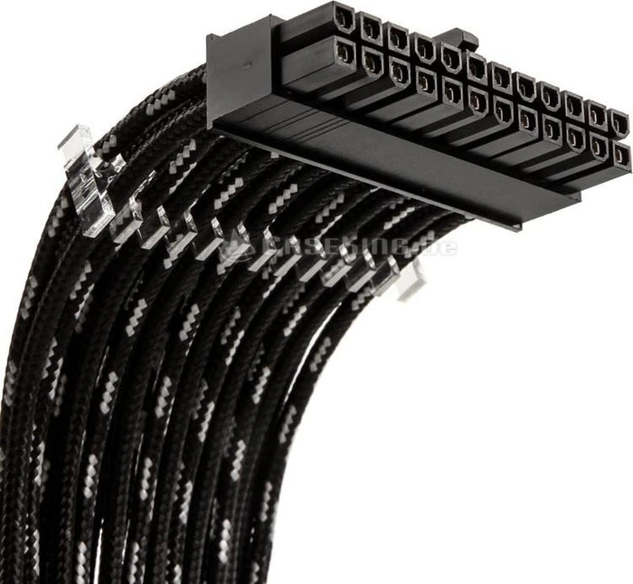 Phanteks Verlängerungskabel Kit für Netzteile, S-Muster schwarz/silber, 500mm