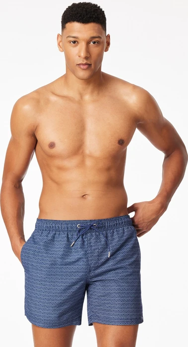 Schiesser Aqua Streifen Badeshorts navy (Herren)