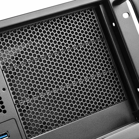 SilverStone RM400, Rackmount Storage, schwarz/grau, 4HE, ATX