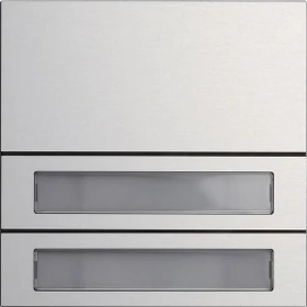 Gira System 106 Ruftastenmodul 2 Teilnehmer, aluminium