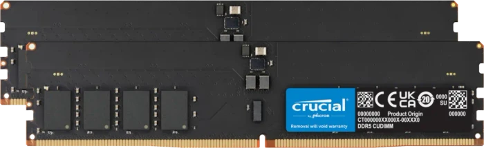 Crucial CUDIMM 64GB Kit, DDR5-6400, CL52-52-52-103