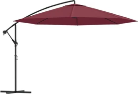vidaXL Ampelschirm 350cm bordeauxrot